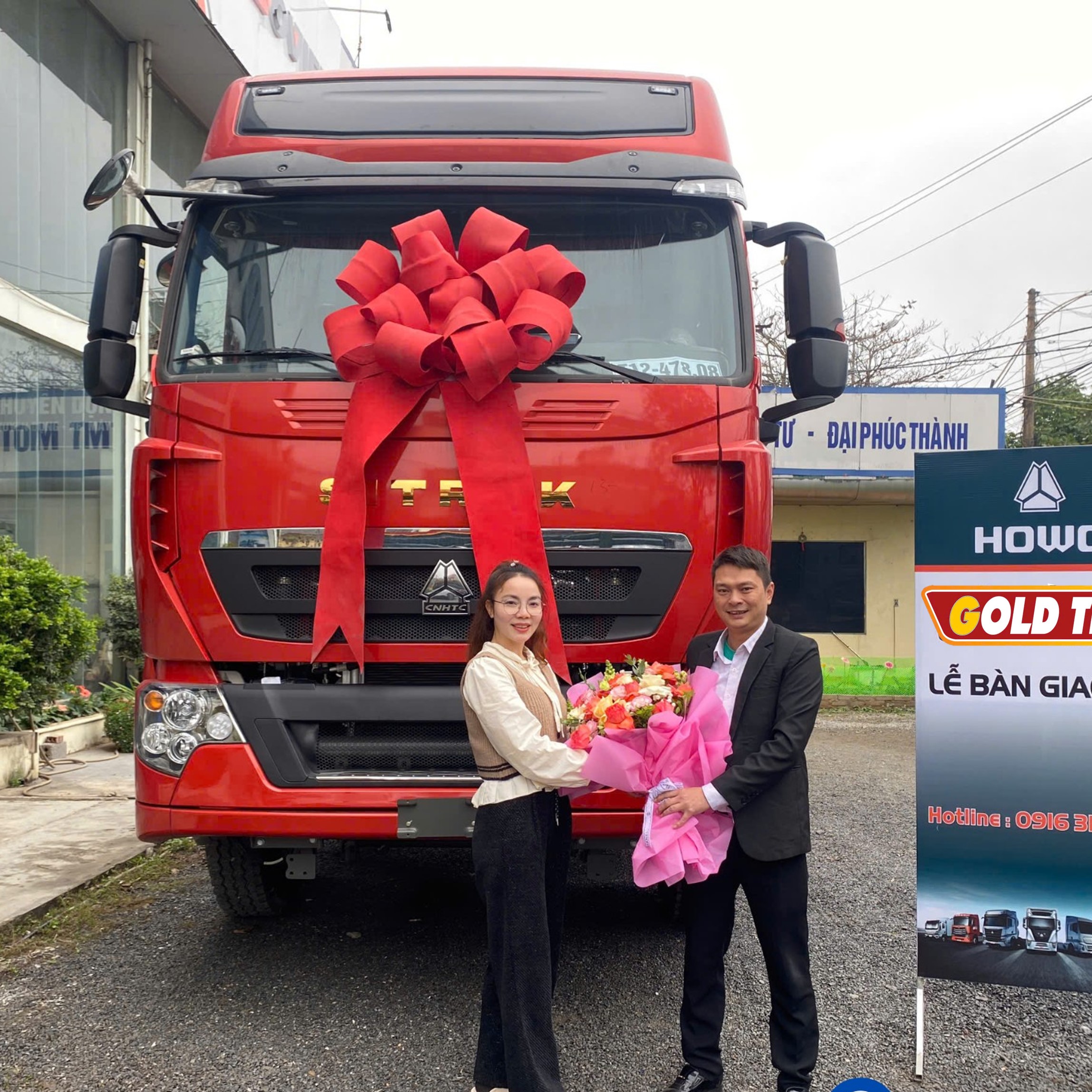 bàn giao xe howo quảng ninh 3